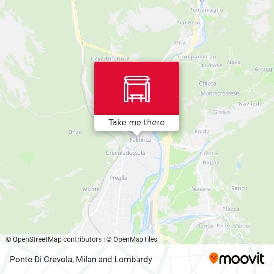 Ponte Di Crevola map
