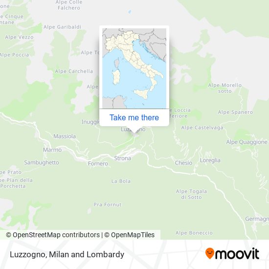 Luzzogno map