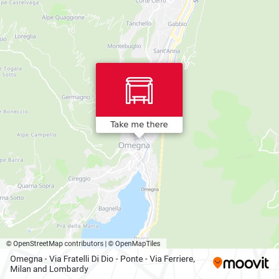 Omegna - Via Fratelli Di Dio - Ponte - Via Ferriere map
