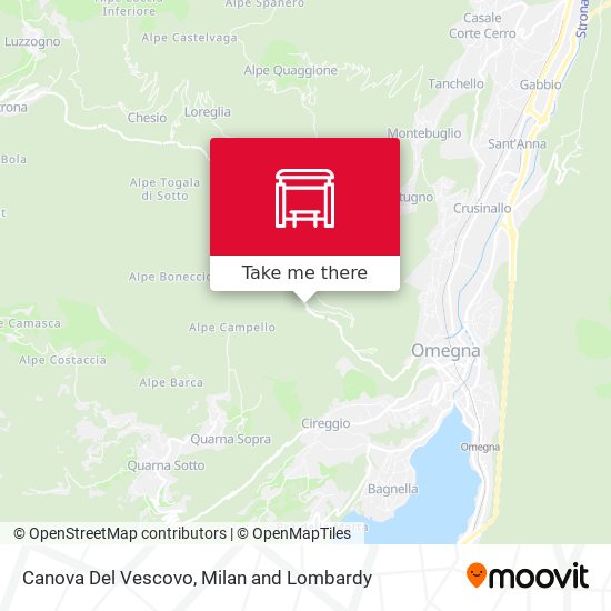 Canova Del Vescovo map