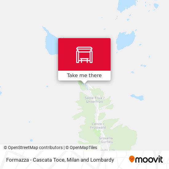 Formazza - Cascata Toce map