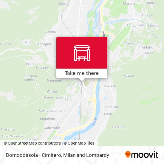 Domodossola - Cimitero map
