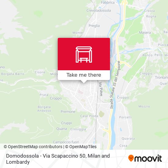 Domodossola - Via Scapaccino  50 map