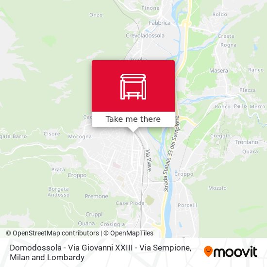 Domodossola - Via Giovanni XXIII - Via Sempione map