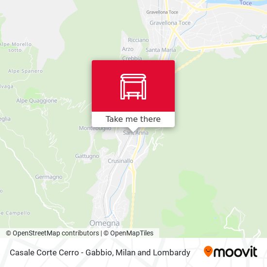 Casale Corte Cerro - Gabbio map