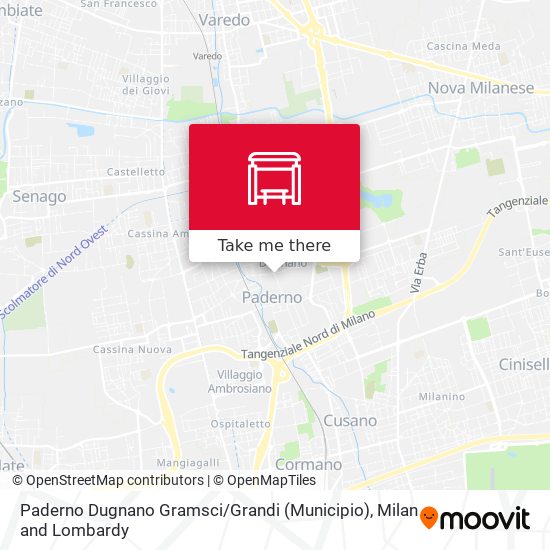 Paderno Dugnano Gramsci / Grandi (Municipio) map