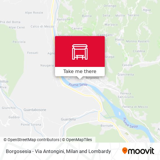 Borgosesia - Via Antongini map