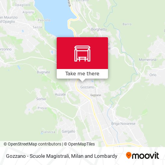 Gozzano - Scuole Magistrali map