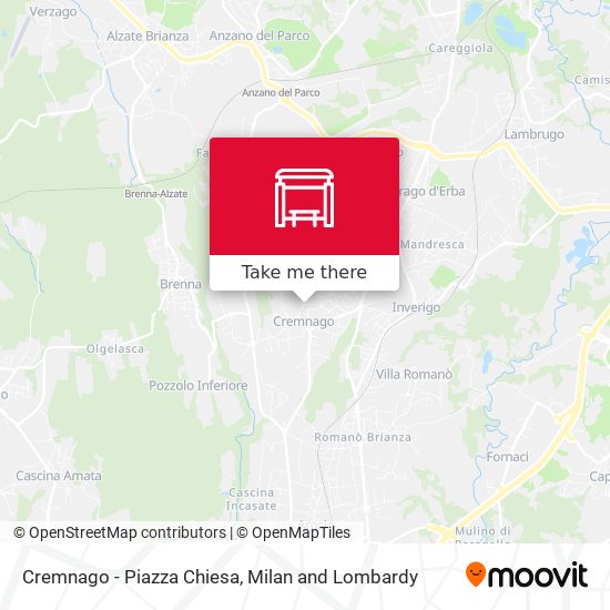Cremnago - Piazza Chiesa map