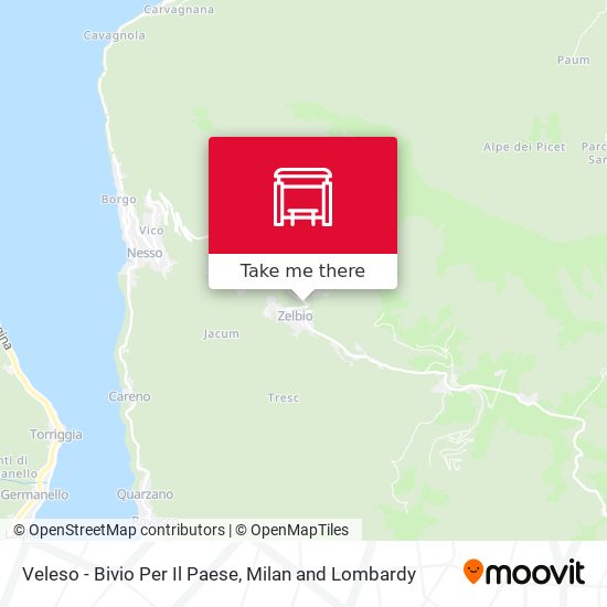 Veleso - Bivio Per Il Paese map