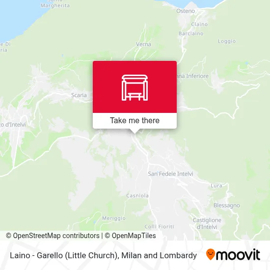Laino - Garello (Little Church) map