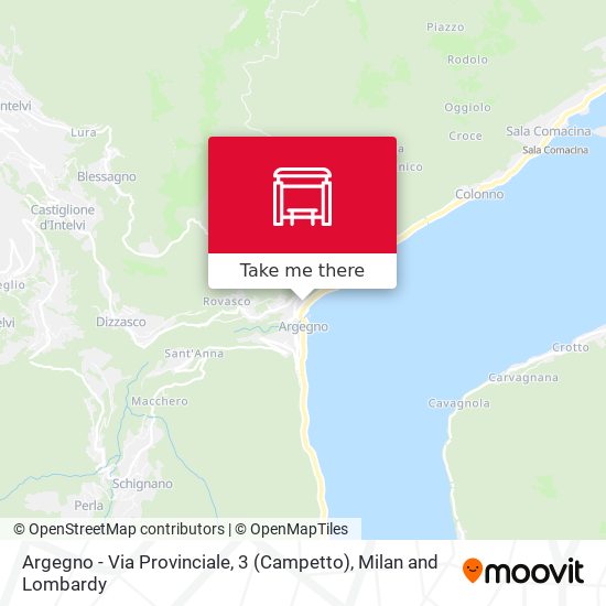 Argegno - Via Provinciale, 3 (Campetto) map
