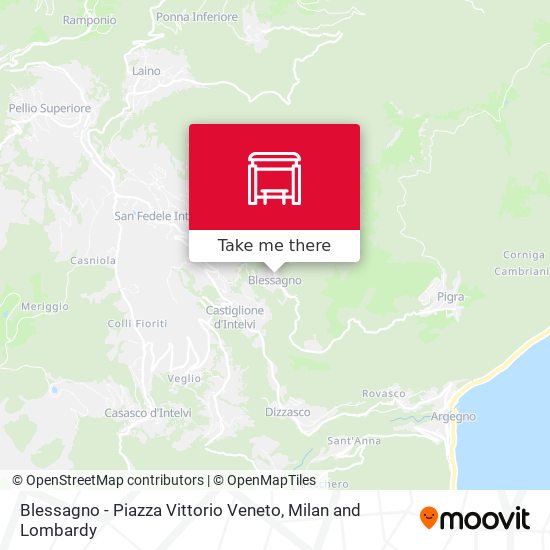 Blessagno - Piazza Vittorio Veneto map