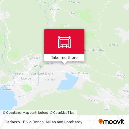 Carlazzo - Bivio Ronchi map