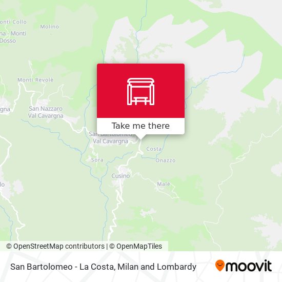 San Bartolomeo - La Costa map