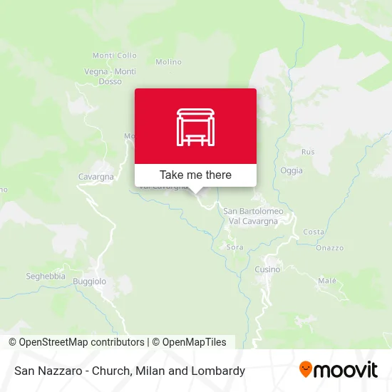 San Nazzaro - Church map