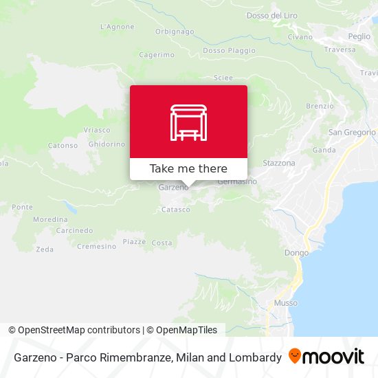 Garzeno - Parco Rimembranze map