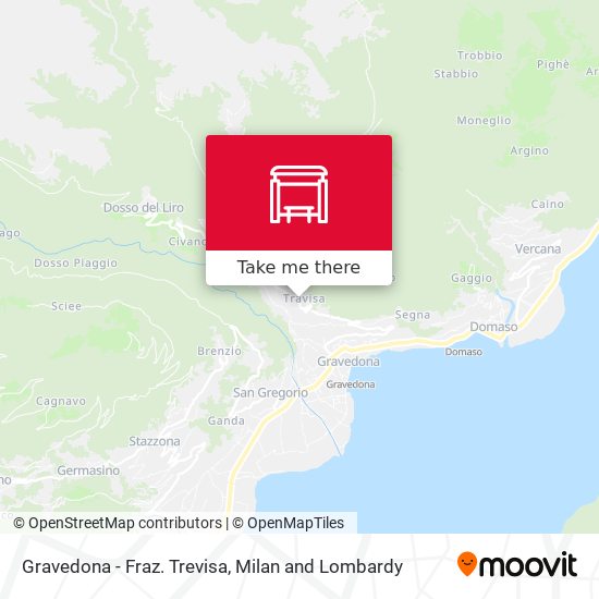 Gravedona - Fraz. Trevisa map