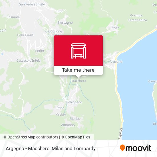 Argegno - Macchero map