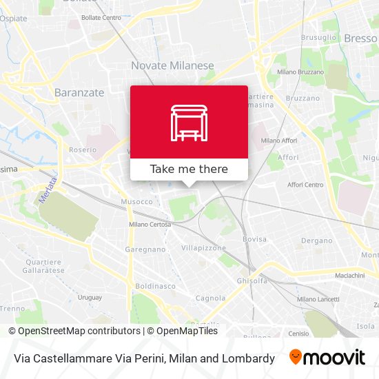 Via Castellammare Via Perini map