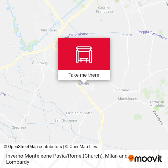 Inverno Monteleone Pavia / Rome (Church) map