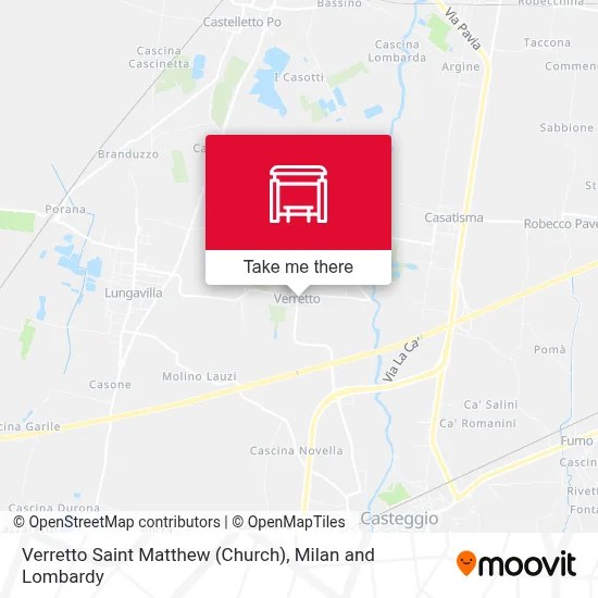 Verretto Saint Matthew (Church) map