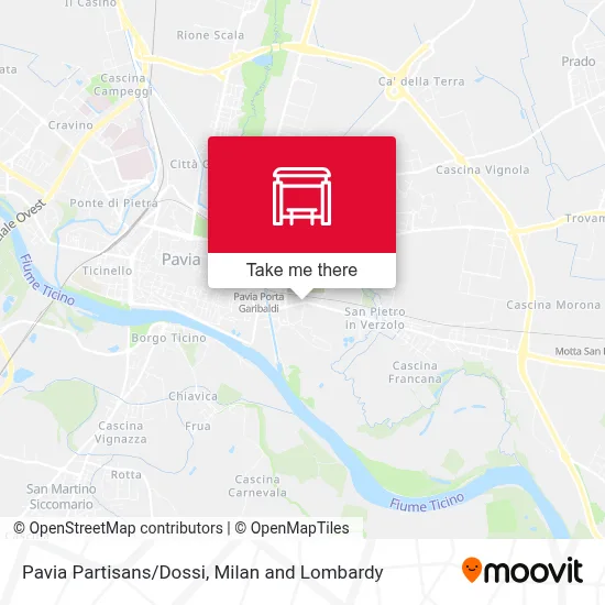 Pavia Partisans/Dossi map