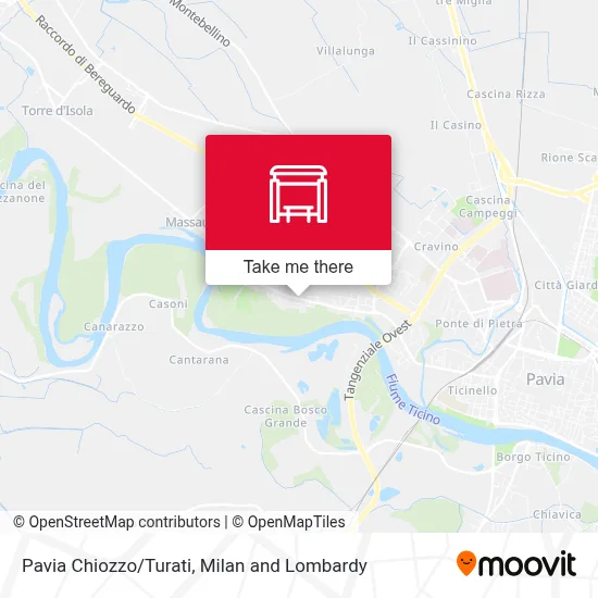 Pavia Chiozzo/Turati map