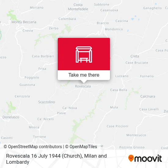 Rovescala 16 July 1944 (Church) map