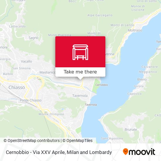 Cernobbio - Via XXV Aprile map