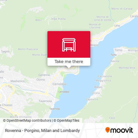 Rovenna - Porgino map