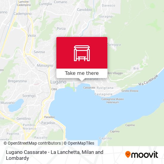Lugano Cassarate - La Lanchetta map