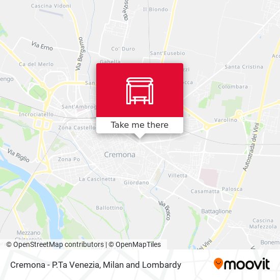 Cremona - P.Ta Venezia map