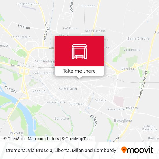 Cremona, Via Brescia, Liberta map