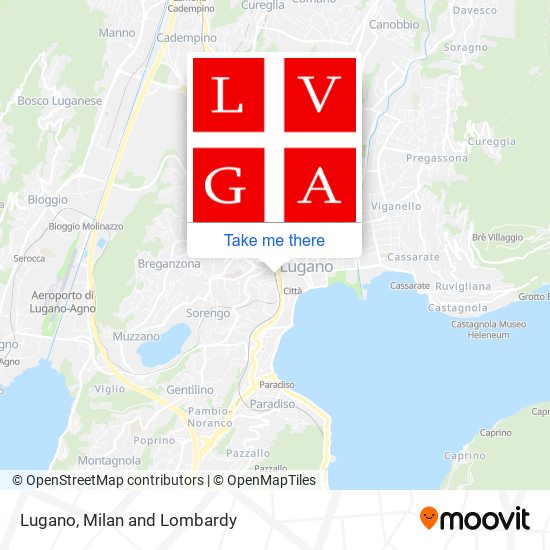 Lugano map