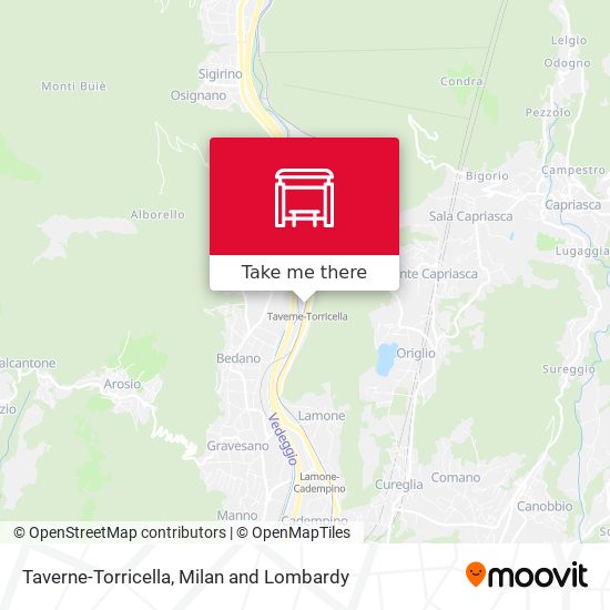 Taverne-Torricella map