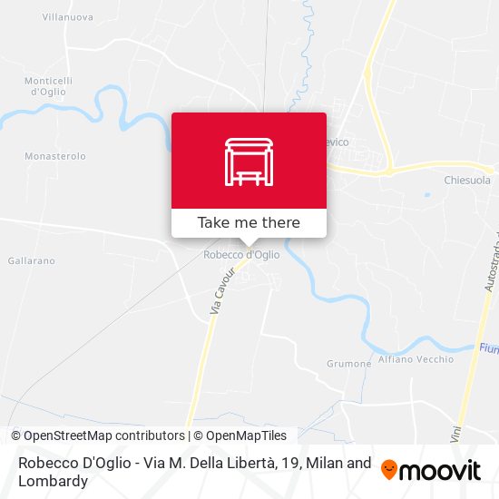 Robecco D'Oglio - Via M. Della Libertà, 19 map