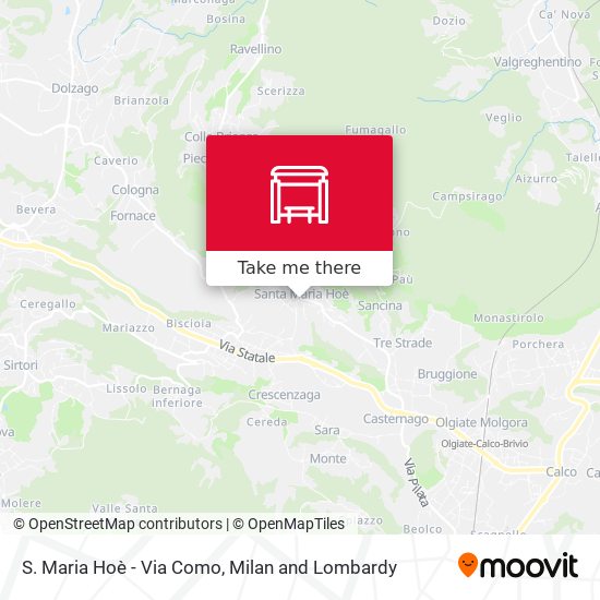 S. Maria Hoè - Via Como map