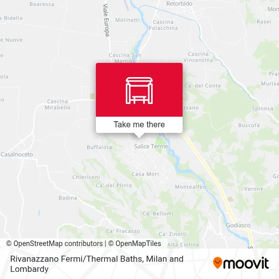 Rivanazzano Fermi / Thermal Baths map