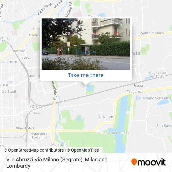V.le Abruzzi Via Milano (Segrate) map