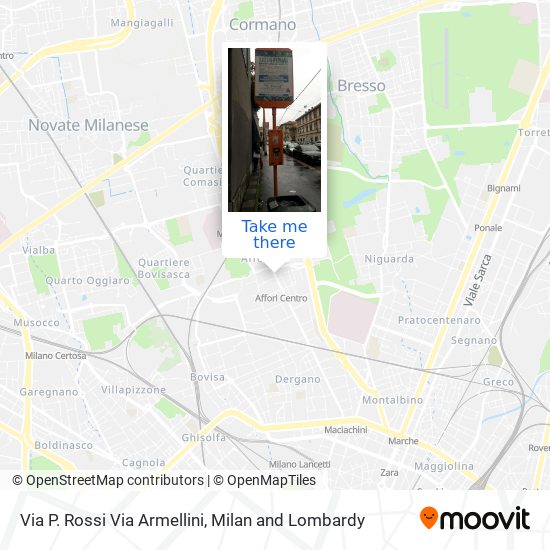 Via P. Rossi Via Armellini map