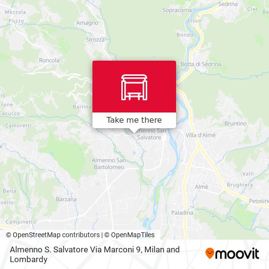 Almenno S. Salvatore Via Marconi 9 map