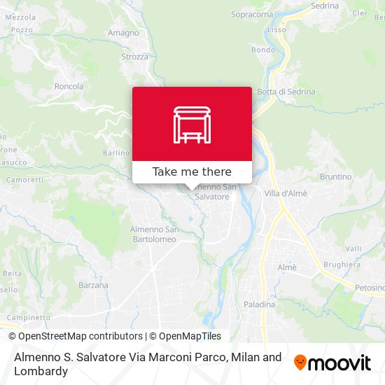 Almenno S. Salvatore Via Marconi Parco map