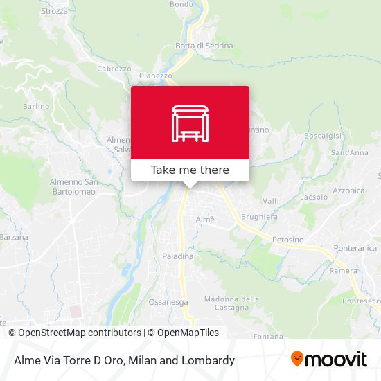 Alme Via Torre D Oro map