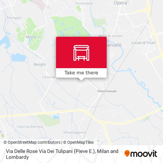 Via Delle Rose Via Dei Tulipani (Pieve E.) map