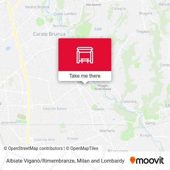 Albiate Viganò/Rimembranze map