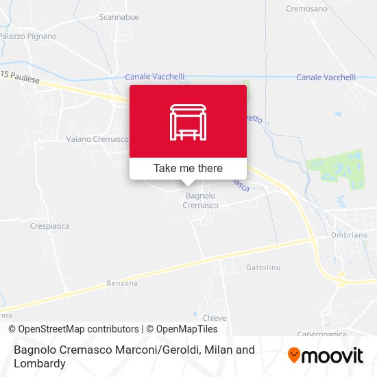 Bagnolo Cremasco Marconi / Geroldi map