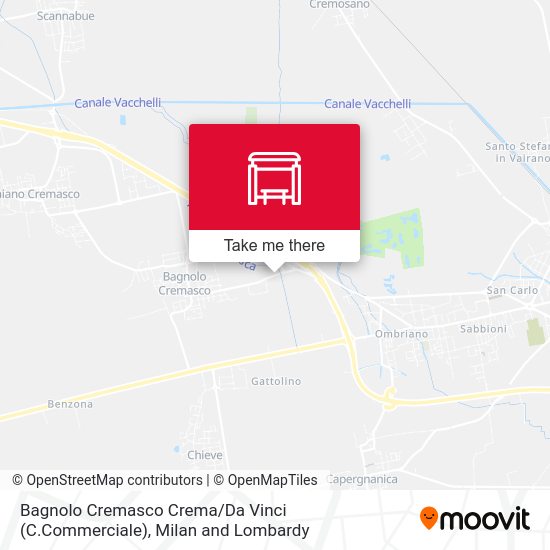 Bagnolo Cremasco Crema / Da Vinci (C.Commerciale) map