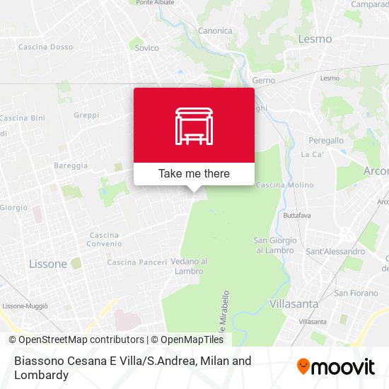 Biassono Cesana E Villa / S.Andrea map