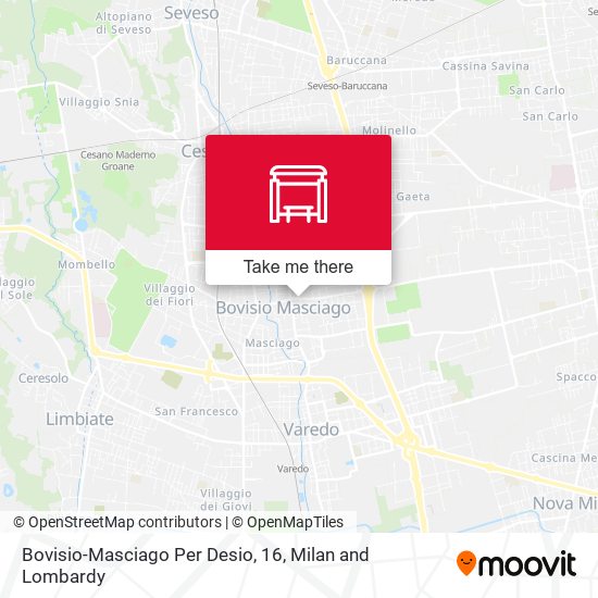 Bovisio-Masciago Per Desio, 16 map